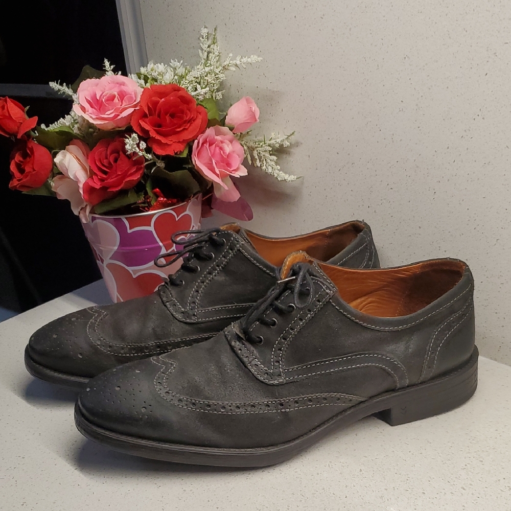 JOHN VARVATOS Charcoal Oxfords (sz 11)